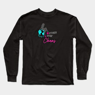 Mother Lovin' Chaos Logo Dark Long Sleeve T-Shirt